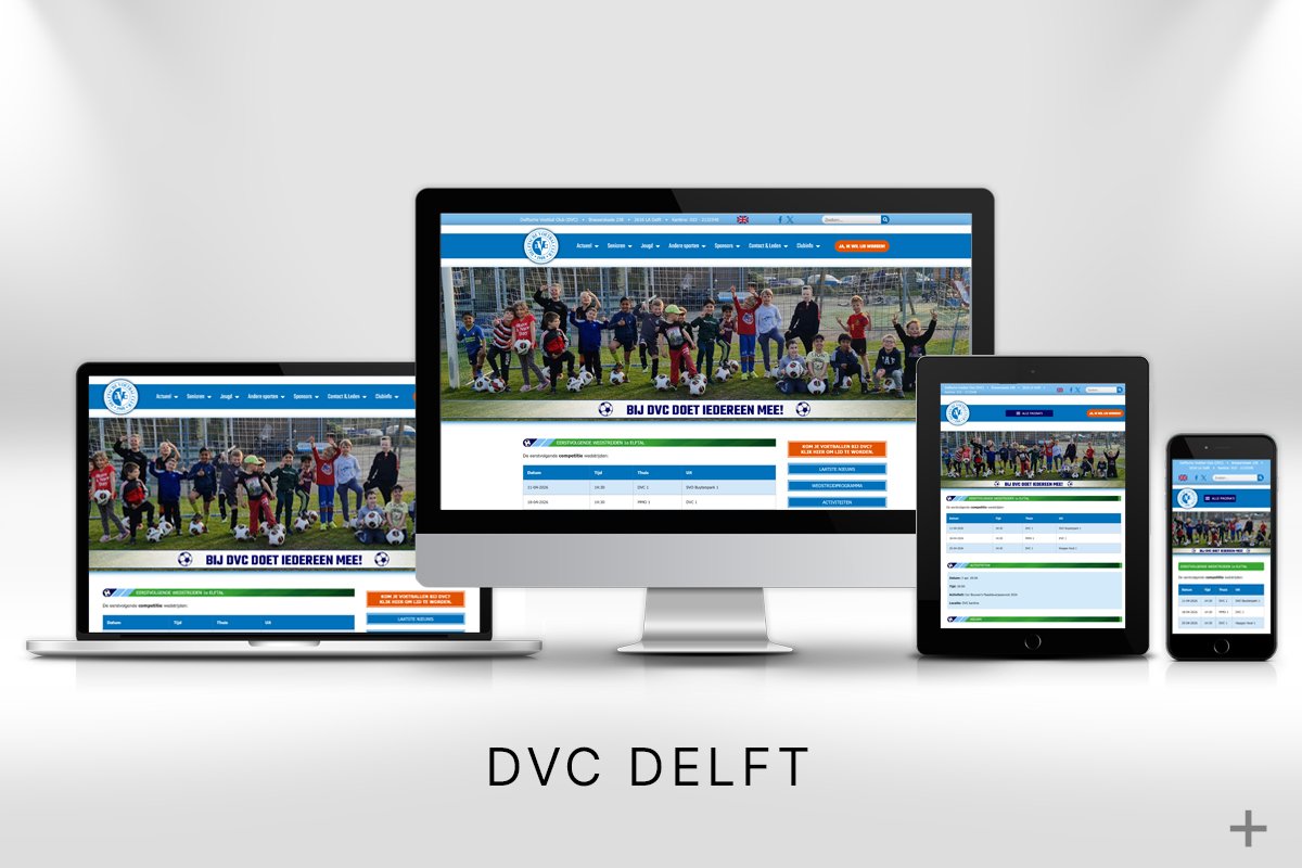 Website design en gemaakt en Google geoptimaliseerd voor DVC Delft door 2B Media uit Delft