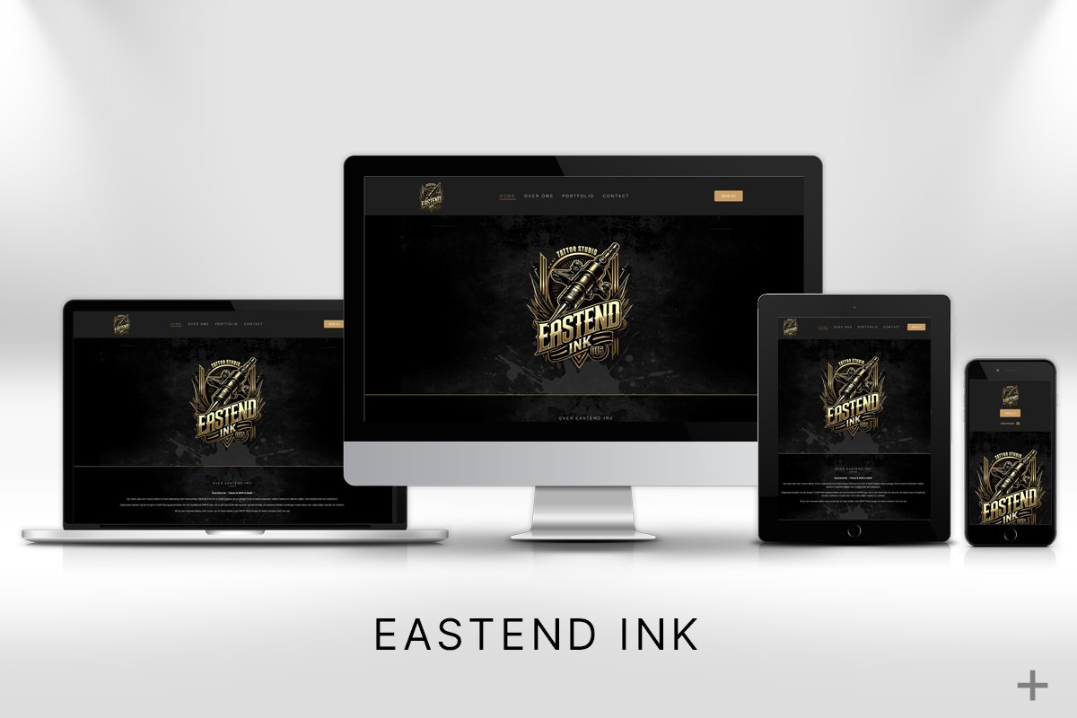 1 pagina website gemaakt en Google geoptimaliseerd voor Eastend Ink (Delft) door 2B Media