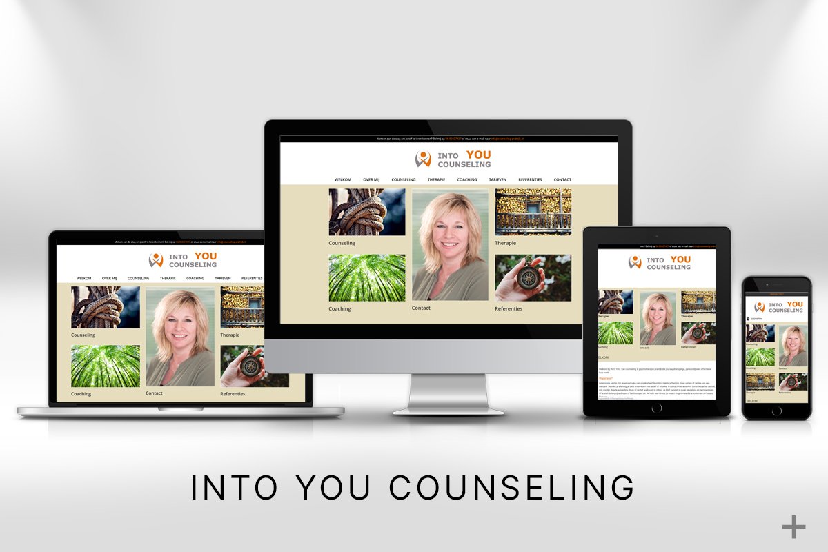 Website gemaakt en linkbuilding SEO voor into YOU counseling (Den Hoorn) door 2B Media uit Delft