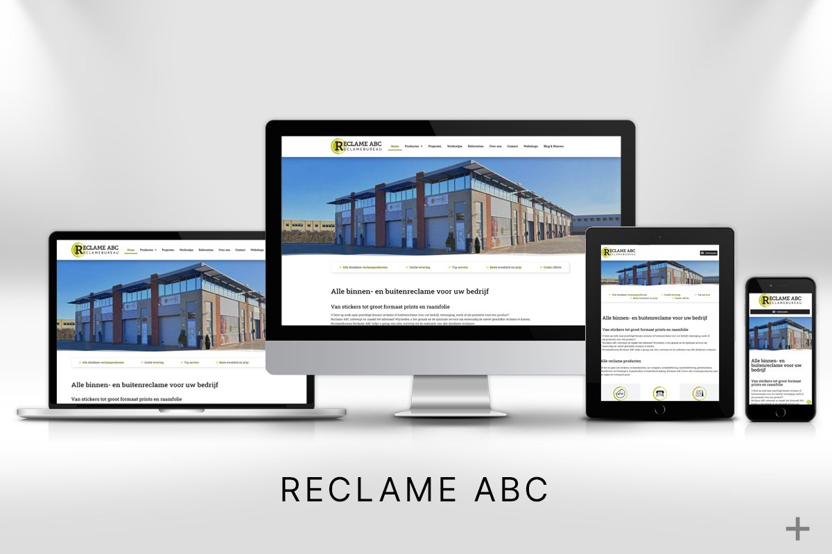 Website re-design inclusief Google geoptimaliseerd voor Reclame ABC (Den Haag) door 2B Media uit Delft