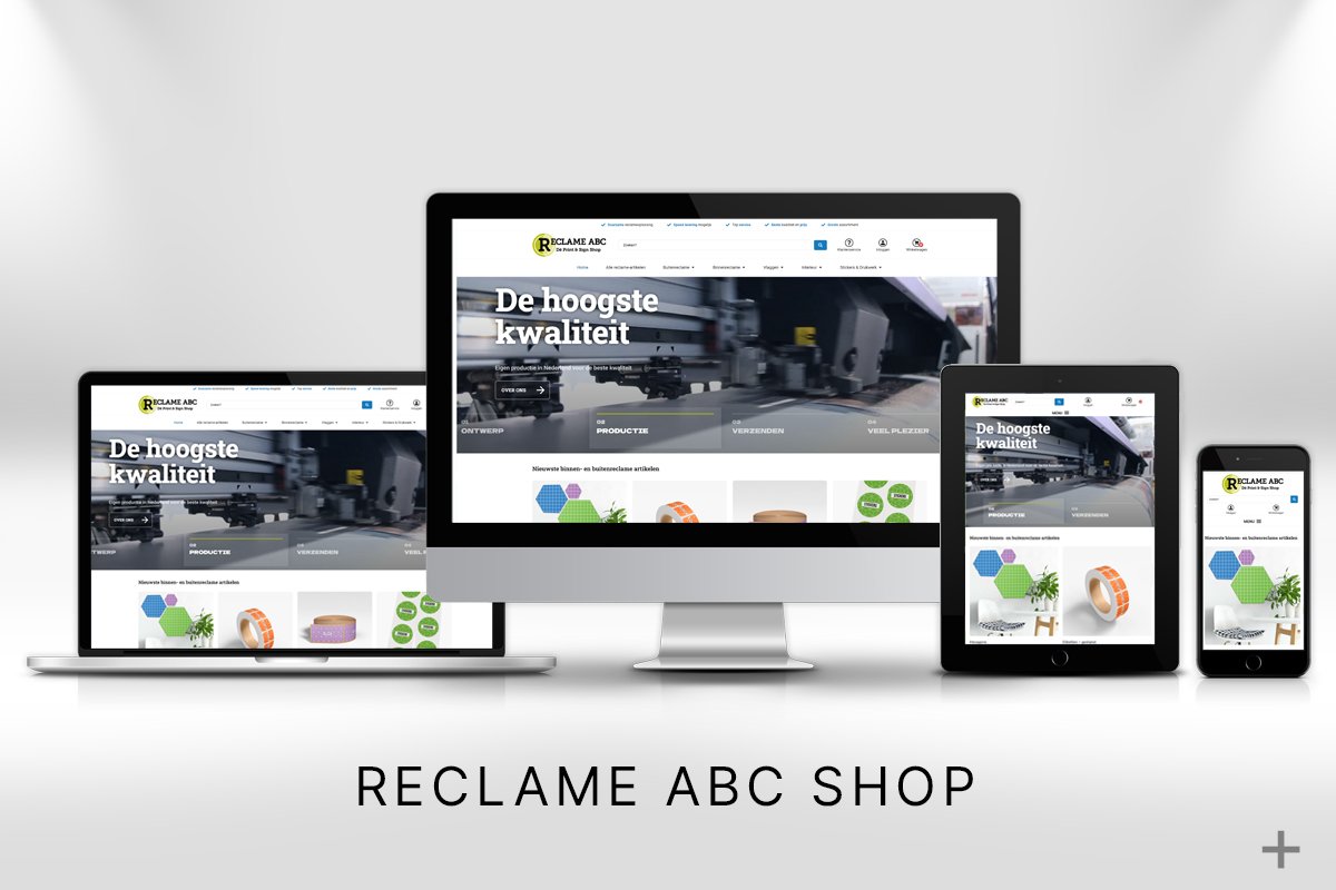 Website check en website optimalisatie voor Reclame ABC Shop (Den Haag) door 2B Media