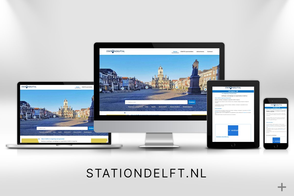 Website bedrijvengids gemaakt en Google geoptimaliseerd voor Station Delft door 2B Media
