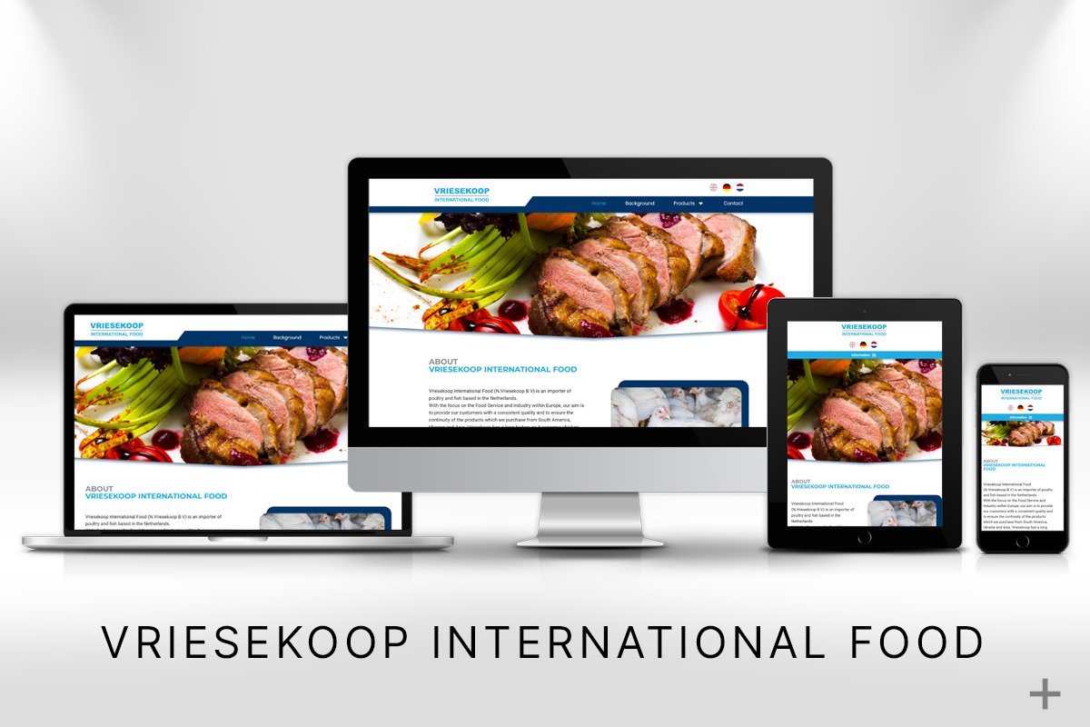 3 talige website gemaakt en Google geoptimaliseerd voor Vriesekoop International Food (Bleiswijk) door 2B Media